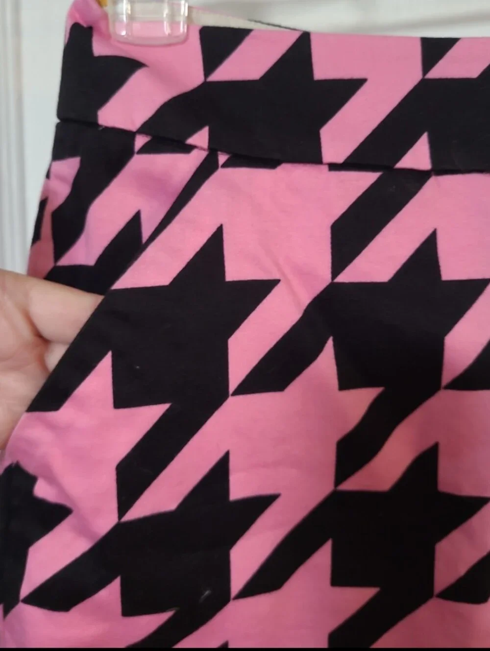 Loudmouth Pink & Black Houndstooth Golf Mini Skort 0 XS